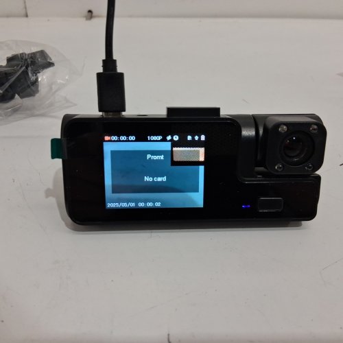 front and rear car dash camera with 2" ips screen, 1296p fhd, 170° wide angle, g-sensor, & loop recording - black (model: sxt-01-01) image 4