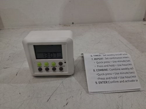 Techbee Dual Outlet Digital Timer Plug - combined Weekly/Daily & Intermittent Timing - 24HR CYCLE - WHITE (MODEL: wt-322) image 3
