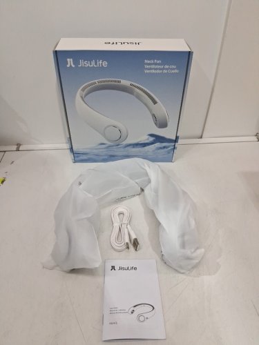 Jisulife LIFE4 5-Speed portable neck fan - OSFM - White (model: fa14-s) image 2