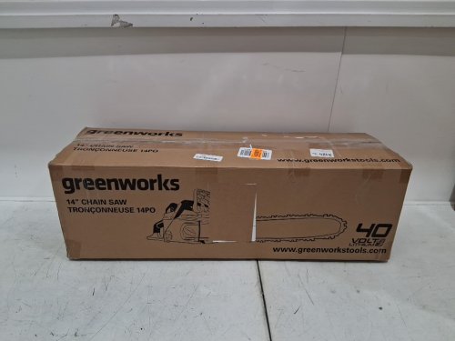 GREENWORKS PRO CORDLESS CHAINSAW *TOOL ONLY* - 40V - 16"- GREEN/BLACK (MODEL: 2000800/CSF401) image 2