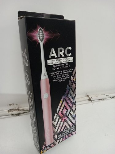 Arc Sonic Power Toothbrush with built in 2 minute timer and travel case - blush pink image 2