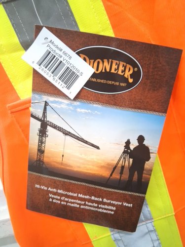 MEN'S PIONEER ANTIMICROBIAL MESH-BACK SURVEYOR VEST - LARGE - RED/YELLOW/GREY - (STYLE: 6678) image 3