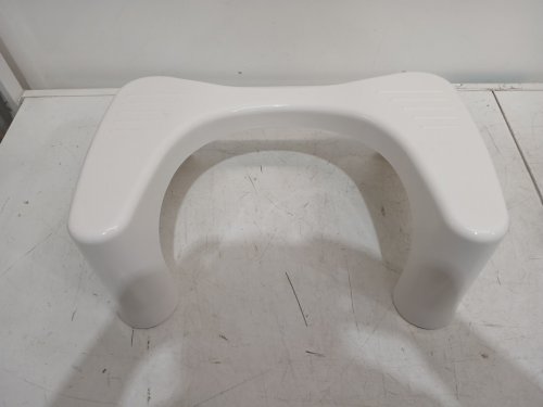 Squatty Potty the original Simple Toilet/bathroom Stool  with flushable wipes - 7" x 18" - WHITE (MODEL: SP-SIMPLE-OS) image 4