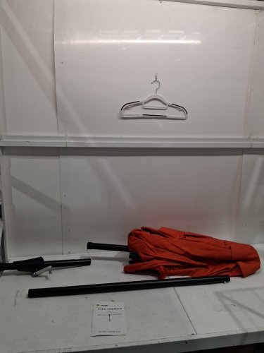 MUCHENGHY PATIO UMBRELLA WITH PUSH TILT AND 6 RIBS - 7.5FT - burgundy red image 3