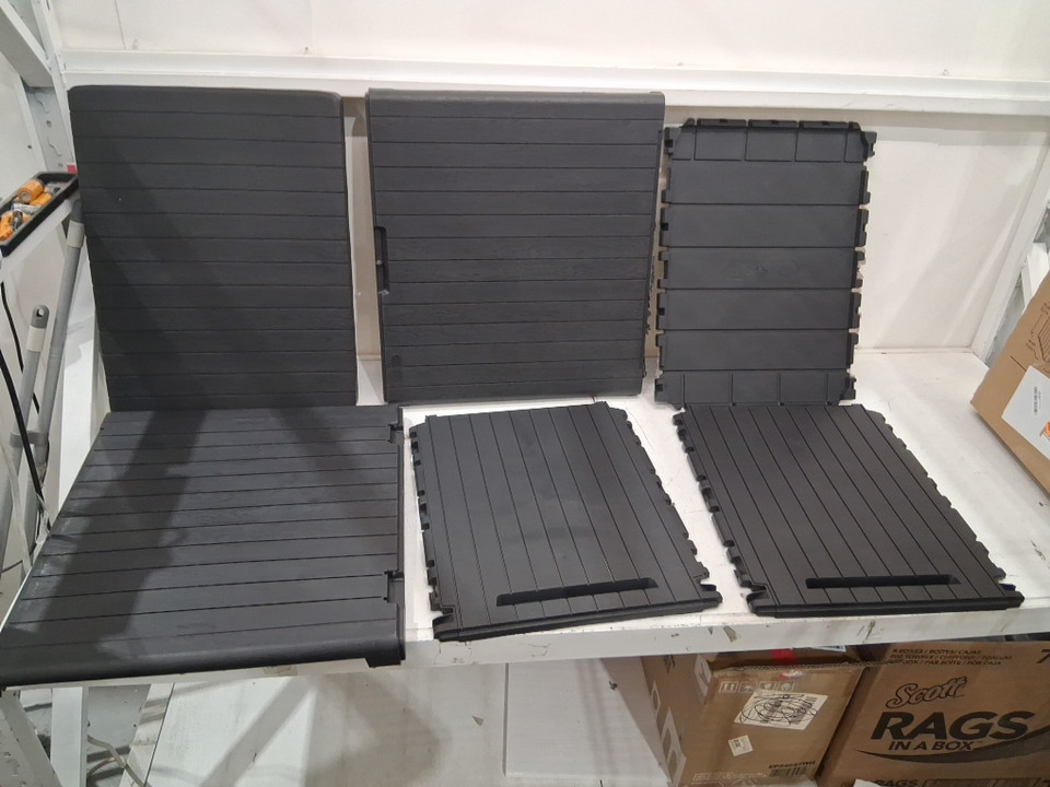 Keter City Deck Box Outdoor Storage - 113L/22.7" x 17.3" x 21.5" - Black image 2