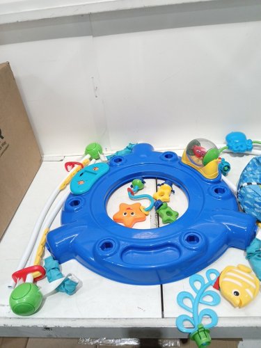 BABY EINSTEIN NEPTUNE'S OCEAN DISCOVERY JUMPER WITH ADJUSTABLE HEIGHT - 15+ MULTI-SENSORY TOYS/ACTIVITIES - 4 LANGUAGES - MULTI-COLOUR (MODEL: 10455) image 4