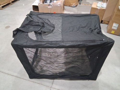 collapsible Travel Portable soft dog crate with mesh windows for indoor/outdoor - XXL (42" x 31" x 31") - black - (model: pt016c-xxl) image 3