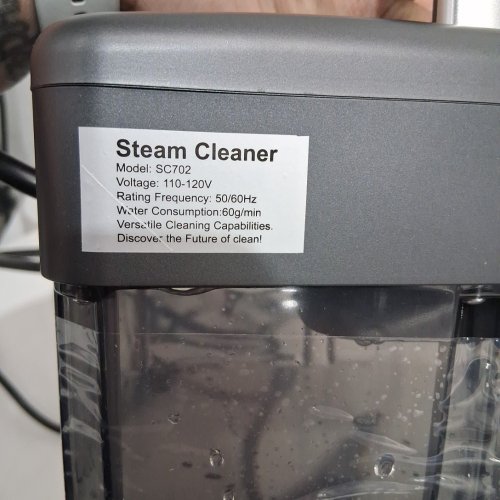 portable steam cleaner for home/ car detailing - 120V - black (model: sc702) image 7