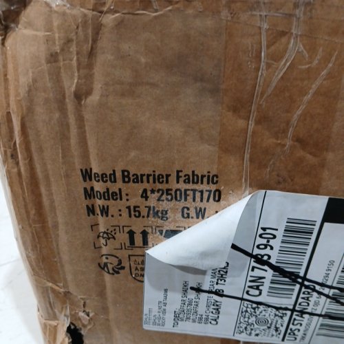 VEVOR Landscape Fabric Weed Barrier - 4FT x 250FT - black (model: 4*250ft170) image 4
