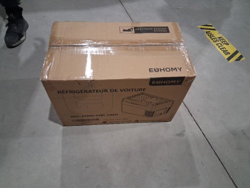 EUHOMY PORTABLE CAR REFRIGERATOR WITH APP CONTROL - 25L - 12V - FROM -4° TO 68°F - BLACK/GREY (MODEL: CFC-18 / CF004-18BL-CAEH) image 6