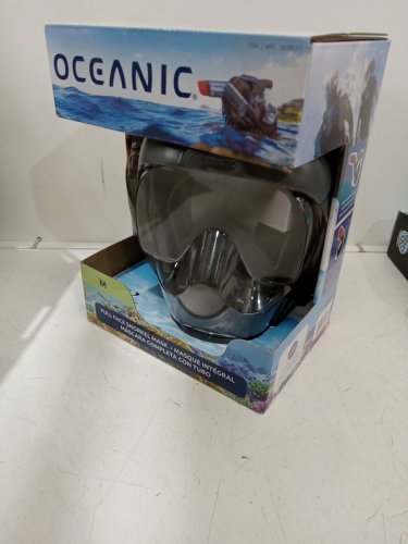 Oceanic Full Face Snorkeling Mask - MEDIUM - black/clear (model: 1819517) image 2