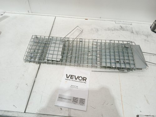 HUMANE GALVANIZED IRON ANIMAL TRAP - 24" x 8" x 8" - SILVER (MODEL: LB-18) image 3