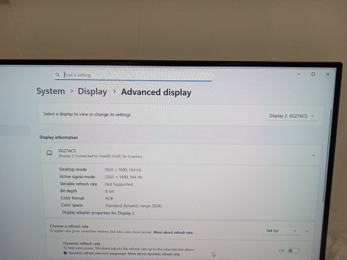 ASUS ROG STRIX USB TYPE C GAMING MONITOR - 27" - 2560X1440 - 180HZ - G SYNC COMPATIBLE - HDR (MODEL: XG27ACS) image 9