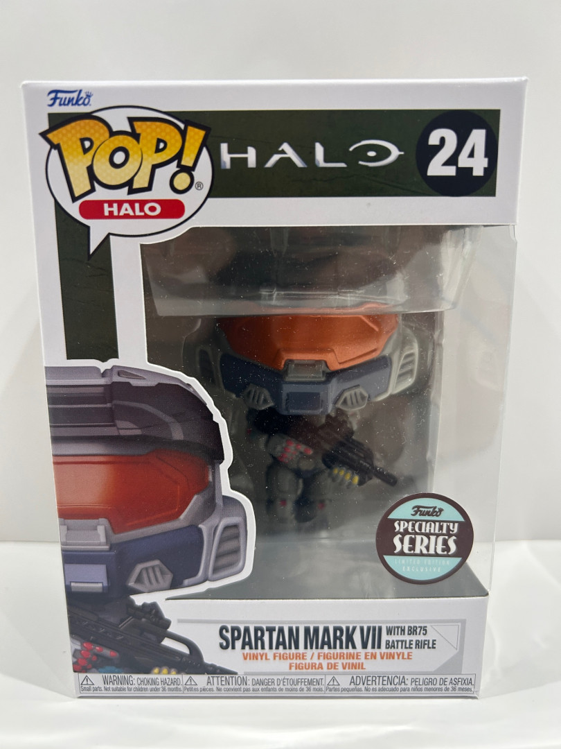 Funko pop! **specialty series** Halo: halo - spartan mark VII with br75 battle rifle vinyl figure (#24) image 2