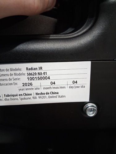 DIONO RADIAN 3R 3-IN-1 CONVERTIBLE REAR/FORWARD FACING CAR SEAT FOR UPTO 10 YEARS - 120LBS CAP - JET BLACK (MODEL: 50620-NA-01) image 4