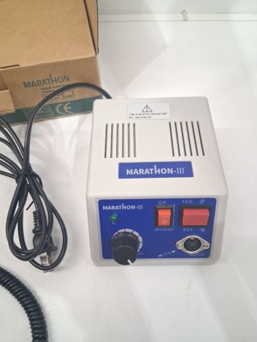 Marathon-III Micromotor Lab Jewelry Carving Sander Hand Kit for various projects - grey/blue image 5