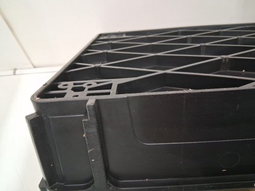 2-Shelf Utility Service Cart with wheels - 37.4" x 25.6" x 33.5" - 550 LBS MAX- Black (MODEL: JY-BS) image 7