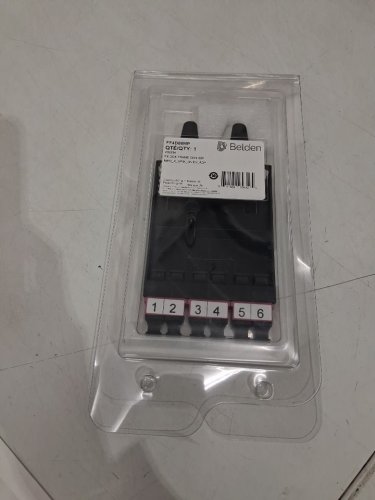 BELDEN 6 PORT OM4 fiber optic adapter frame and rack-mount module for Belden FX DCX - BLACK (MODEL: FF4D06MP) image 2