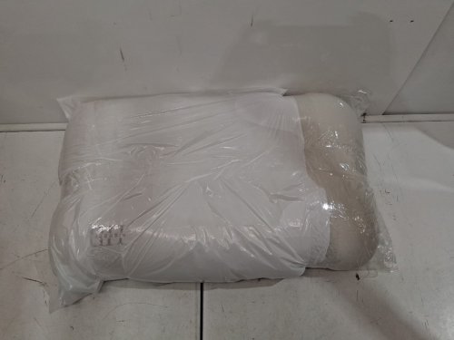 high beds cervical memory foam pillow - 24"x15" - white image 5