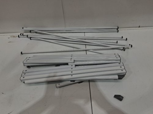MAINSTAYS FOLDING DRYING RACK, FOLDS FOR EASY STORAGE - 29.5" x 14.6" x 41.34" H - WHITE image 3