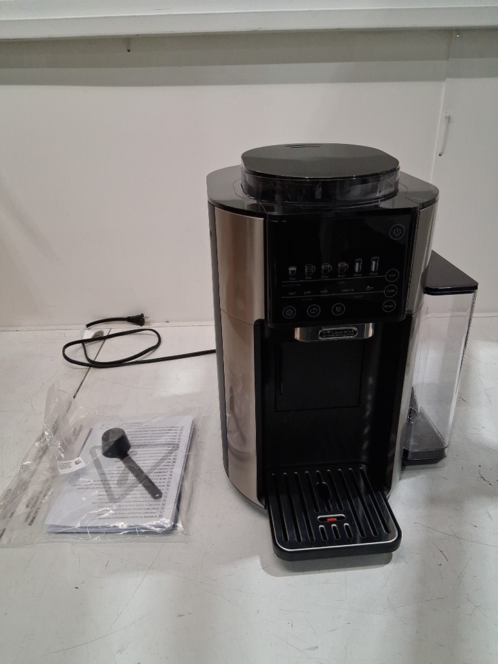 DeLonghi TrueBrew Hot or Iced SINGLE SERVE Coffee Maker WITH Built-in Grinder - BLACK/Stainless STEEL (MODEL: CAM51025MB) image 4