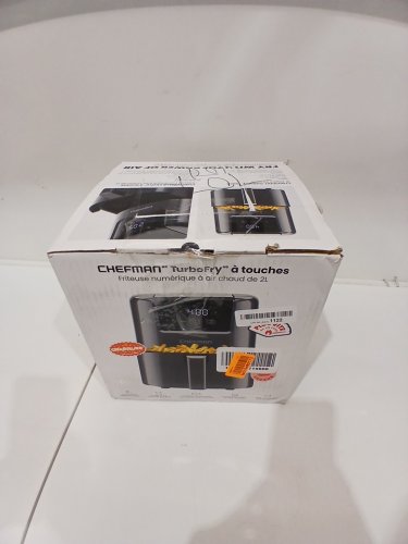 CHEFMAN MINI TURBOFRY TOUCH DIGITAL AIR FRYER - 2QT - GREY (MODEL: RJ38-2T-GREY) image 2