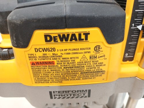 DEWALT MAX Plunge Router - 20V - Yellow (Model: DCW620) image 5