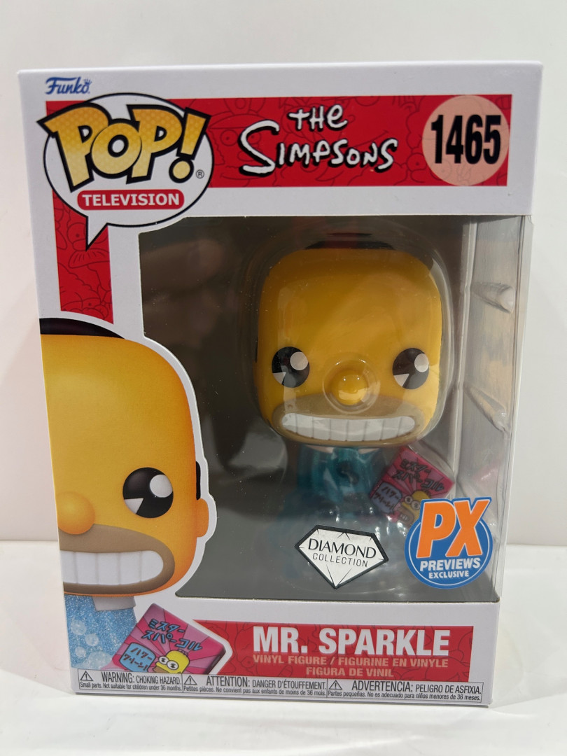 Funko pop! **diamond collection**px previews** Television: the Simpsons - Mr. Sparkle vinyl figure (#1465) image 2