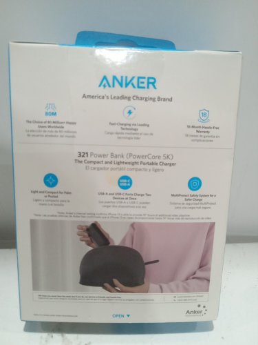 Anker 321 Power Bank, Pocket-Sized and Travel Ready Powercore 5K Portable Charger - Black (Model: A1112H11-1) image 3