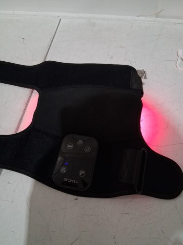 CLMTAS RED LIGHT THERAPY KNEE WRAP , usb-c charging - osfm -BLACK image 4