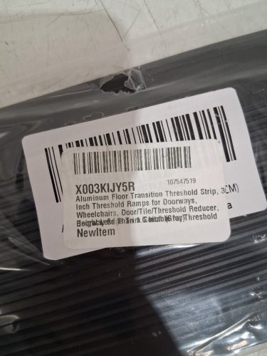 ALUMINUM FLOOR TRANSITION THRESHOLD STRIP - 36" - BLACK image 3