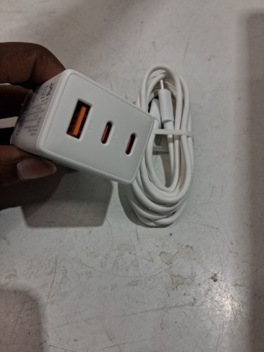 EHONOR 67W USB C 3-Port CHARGER Wall Adapter with 6.6ft Cable for mac book/ iPhone/ iPad /Samsung Galaxy -white (model: g671A2cu) image 4