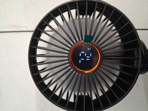 Portable Stroller Clip on Fan with LED Display - Black (model: m25) image 4