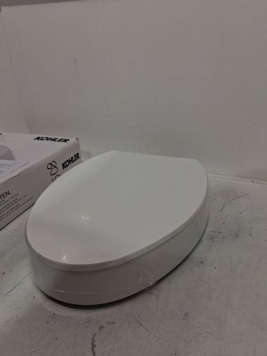 KOHLER HYTEN ELEVATED Quiet-Close elongated toilet seat - 3" - WHITE (MODEL: 25875-0) image 4