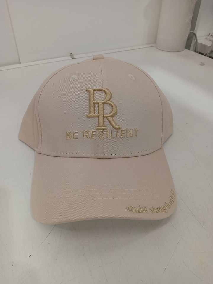 Be Resilient 100% Cotton Twill Baseball Cap - OSFM - Beige image 2