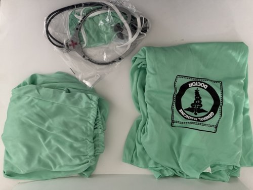 5PC RUBIES DOCTOR COSTUME - LARGE (36-38) - GREEN (MODEL: 700219) image 3