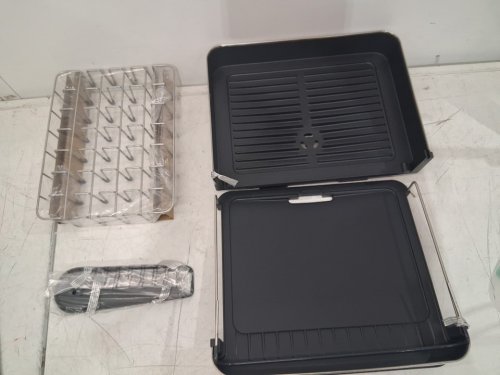 JOSEPH JOSEPH STAINLESS STEEL EXTENDABLE DISH DRYING RACK WITH MOVABLE CUTLERY DAINER - GREY (MODEL: 85153) image 3