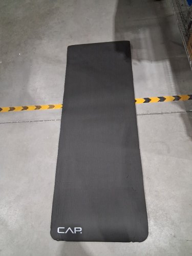 CAP BARBELL HIGH DENSITY EXERCISE YOGA MAT WITH STRAP - 1/2"X24"X68" - BLACK (MODEL: MTIS-6523-12BK) image 4