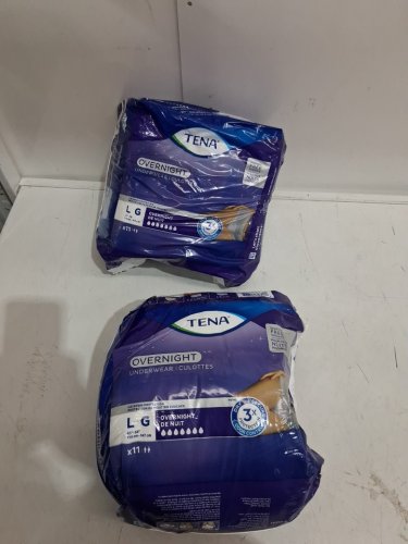 2 (11PK) TENA OVERNIGHT all night protection Stretch briefs - LG image 3