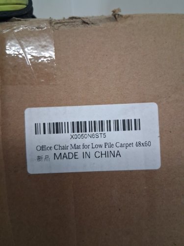 Large Office Chair Mat for Carpeted Floors - 48" x 60" - Transparent image 3