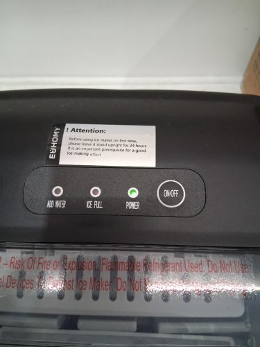 EUHOMY COUNTERTOP ICE MAKER MACHINE - MAKES 26LB/DAY - BLACK (MODEL: IM-06D / IM001-BBL-CAEH) image 4