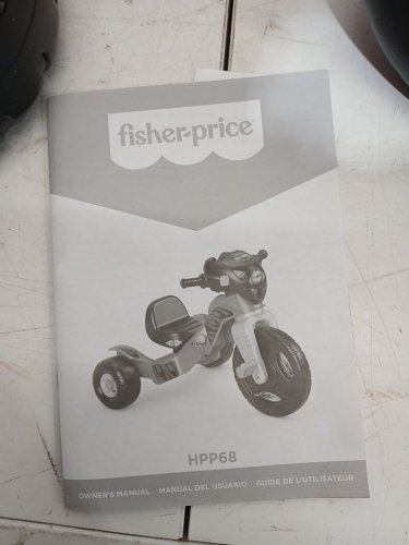 FISHER PRICE HARLEY DAVIDSON MOTORCYCLES TRIKE - 60LBS MAX - black/orange - (model: hpp68 ) image 2