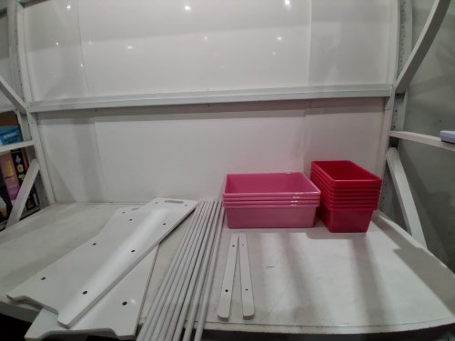 Delta Children Kids Toy Storage Organizer with 12 Plastic Bins - 11.7" x 31.5" x 33.0" - pink /white (model: TB83450GN-130) image 4