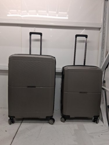 2pc air canada maple leaf check-in luggage set - 17" and 19" - grey (model: 1835025) image 6