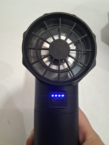 TYPE S multipurpose AD2 Pro Electric Air Duster with Brushless Motor & LED - 4 adjustable speed levels - 12,000 mah, 20,000-90,000 rpm, 120 minutes run time - black (model: 1978193 / AC534772) image 4
