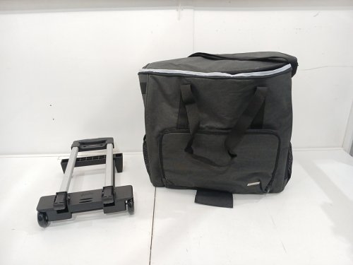 CURMIO Rolling Desktop Computer Carrying Case with Wheels - 20" x 20" x 9" - Grey (model:‎CACR08101) image 3