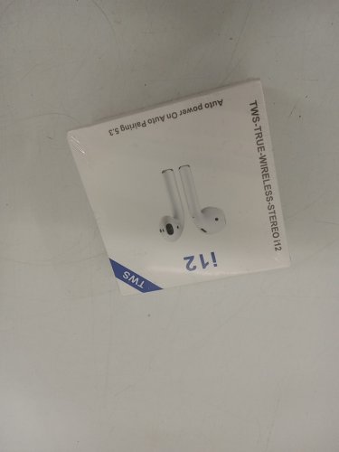 TWS True Wireless Bluetooth Auto Pairing Earbuds - White (Model: i12) image 2