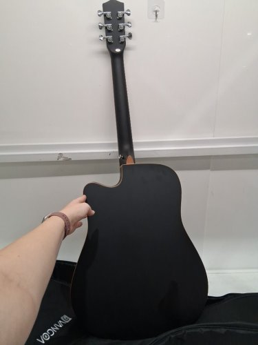 Vangoa Electric Acoustic Guitar kit - 41" - right handed - matte black (model: basic vge-1) image 5