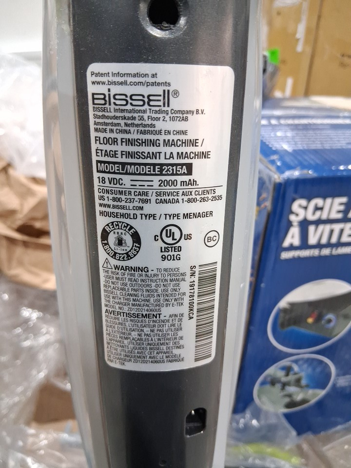 BISSELL Spinwave Cordless Powered Hard Floor Spin Mop and Cleaner (model: 2315A) image 5