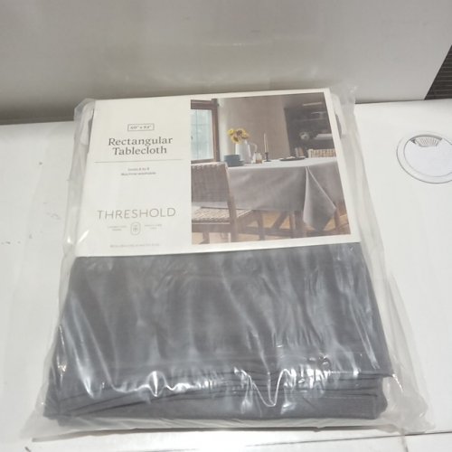 Threshold Cotton and Polyester Blend Tablecloth - 60" x 84" - Grey image 2